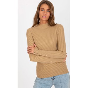 Brązowy sweter Primodo.com w stylu casual