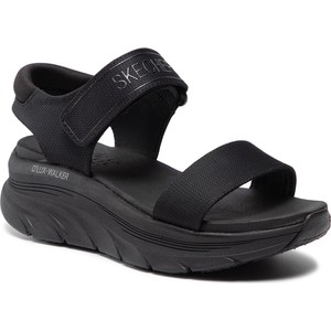 Czarne sandały Skechers z klamrami