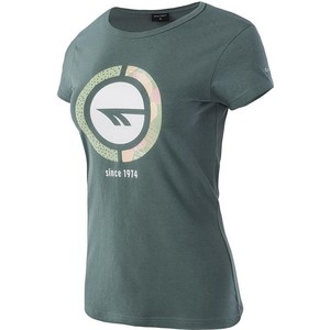 Zielony t-shirt Hi-Tec z okrągłym dekoltem