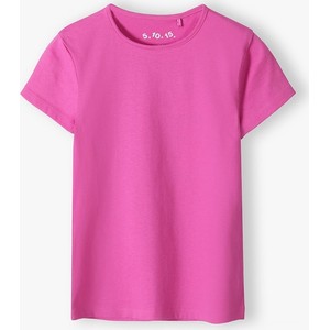Różowa bluzka dziecięca 5.10.15. dla dziewczynek z dzianiny