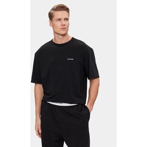 Czarny t-shirt Calvin Klein Underwear w stylu casual z krótkim rękawem