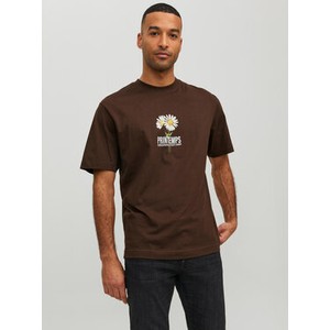 T-shirt Jack & Jones z nadrukiem z krótkim rękawem w młodzieżowym stylu