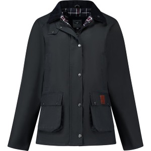 Czarna kurtka Mgo Leisure Wear w stylu casual z bawełny przejściowa