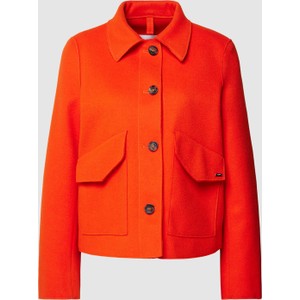 Pomarańczowa kurtka Cinque krótka bez kaptura w stylu casual