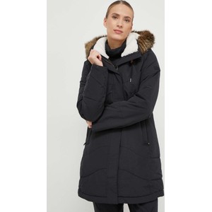 Czarna kurtka Roxy krótka w stylu casual z kapturem