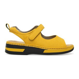 Żółte sandały Rieker w stylu casual