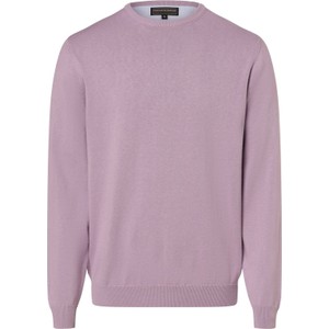 Fioletowy sweter Finshley & Harding z okrągłym dekoltem z kaszmiru