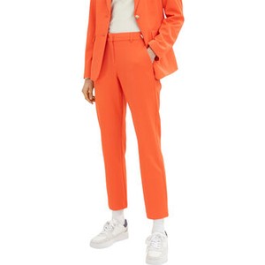 Pomarańczowe spodnie Tom Tailor w stylu casual