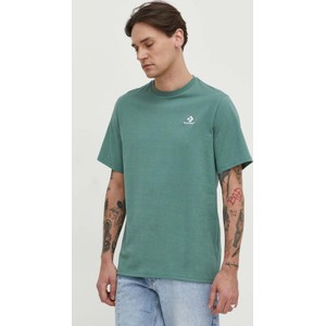 Zielony t-shirt Converse z krótkim rękawem