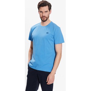 Niebieski t-shirt La Martina w stylu casual z krótkim rękawem