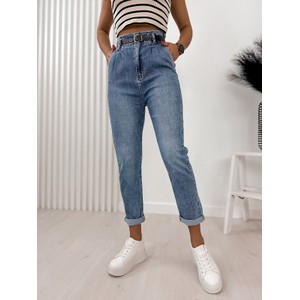 Granatowe jeansy Ubra z jeansu w stylu casual