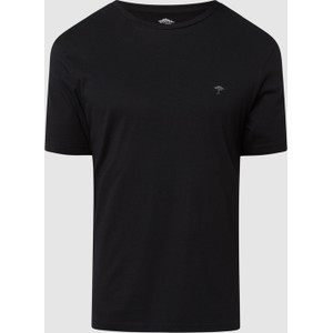 Czarny t-shirt Fynch Hatton w stylu casual