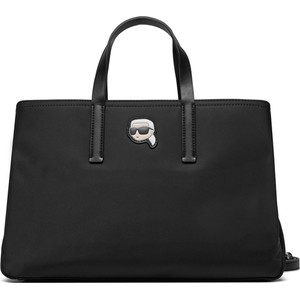 Czarna torebka Karl Lagerfeld na ramię duża