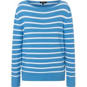 Niebieski sweter More & More w stylu casual