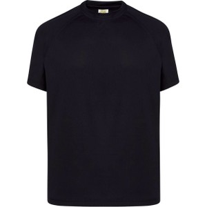 Czarny t-shirt JK Collection w stylu casual z krótkim rękawem