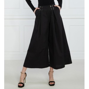 Czarne spodnie Liu-Jo z bawełny w stylu retro
