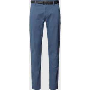 Niebieskie spodnie Peek&Cloppenburg w stylu casual z bawełny