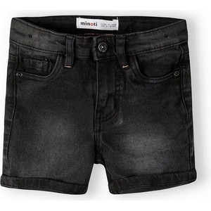 Czarne spodenki dziecięce Minoti z jeansu