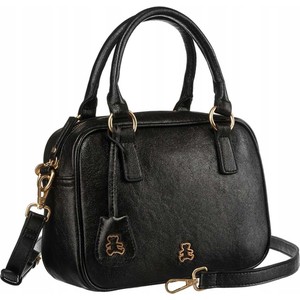 Czarna torebka Lulu Castagnette w wakacyjnym stylu do ręki średnia