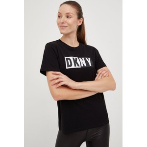 T-shirt DKNY z krótkim rękawem z okrągłym dekoltem