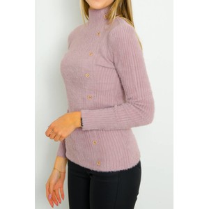 Różowy sweter Olika w stylu casual
