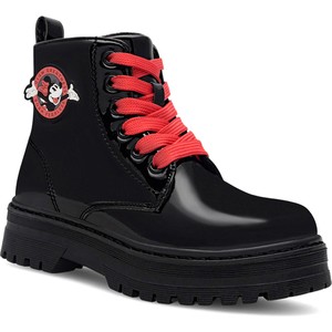 Czarne buty dziecięce zimowe Mickey&Friends sznurowane