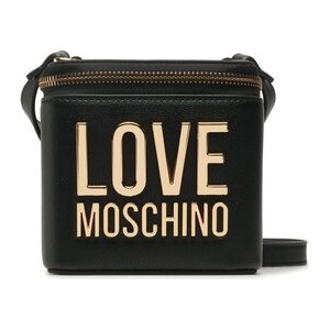 Czarna torebka Love Moschino w młodzieżowym stylu średnia