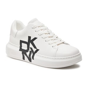 Buty sportowe DKNY w sportowym stylu z płaską podeszwą sznurowane