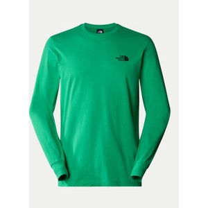 Zielona koszulka z długim rękawem The North Face w sportowym stylu
