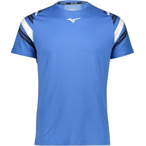 Niebieski t-shirt Mizuno w sportowym stylu