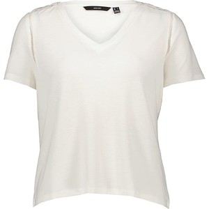 T-shirt Vero Moda w stylu casual z dekoltem w kształcie litery v