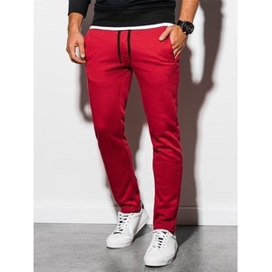 Czerwone spodnie sportowe Ombre w stylu casual