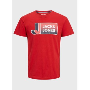 Czerwona koszulka dziecięca Jack&jones Junior dla chłopców