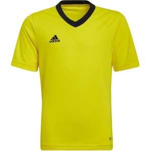 Żółta bluzka dziecięca Adidas z dżerseju