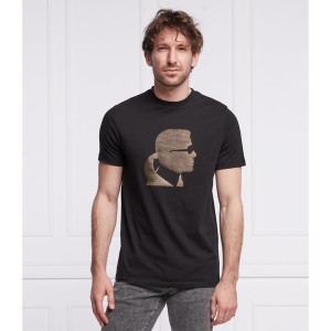 T-shirt Karl Lagerfeld z krótkim rękawem z nadrukiem