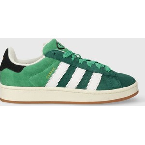 adidas Originals sneakersy zamszowe Campus 00s kolor zielony ID2048