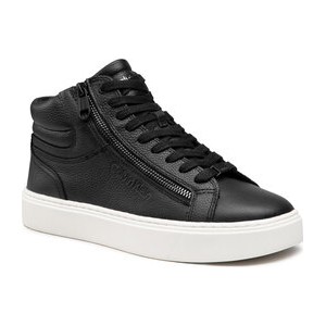 Calvin Klein Sneakersy High Top Lace Up HM0HM00810 Czarny