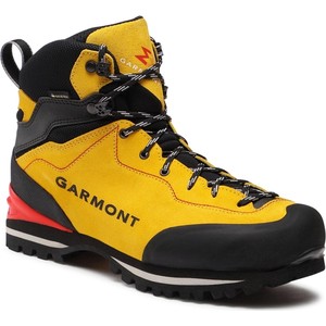 Żółte buty trekkingowe Garmont sznurowane