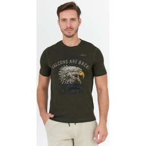 T-shirt Aeronautica Militare z nadrukiem z krótkim rękawem