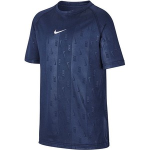 Niebieska koszulka dziecięca Nike z krótkim rękawem