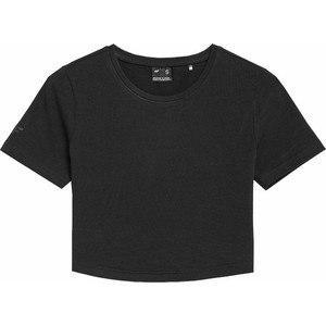 T-shirt 4F z bawełny z krótkim rękawem z okrągłym dekoltem