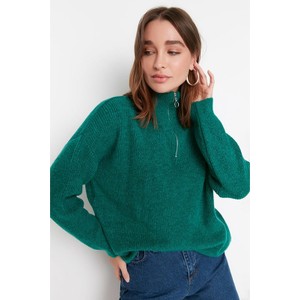 Zielony sweter Trendyol w stylu casual