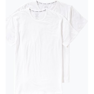 Calvin Klein T-shirty pakowane po 2 szt. Mężczyźni Bawełna biały jednolity
