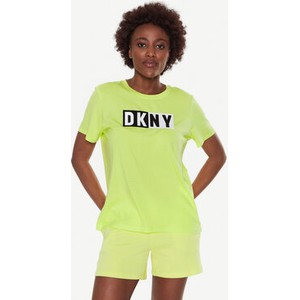 Żółta bluzka DKNY w sportowym stylu