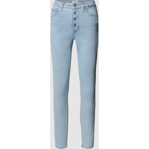 Niebieskie jeansy Calvin Klein w stylu casual z bawełny