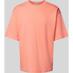 Pomarańczowy t-shirt Jake*s Studio Men z krótkim rękawem z bawełny