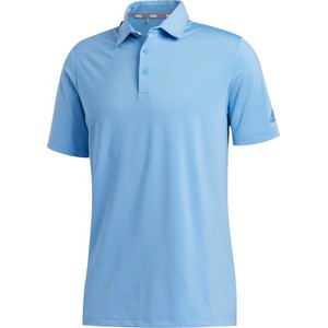 Niebieska koszulka polo Adidas z krótkim rękawem w stylu klasycznym