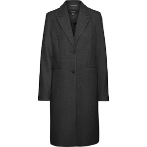 Czarny płaszcz Vero Moda z wełny w stylu casual
