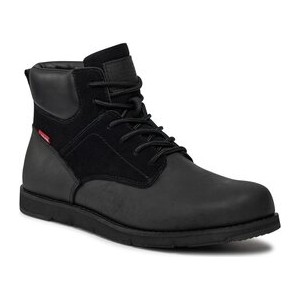 Czarne buty zimowe Levis w stylu casual sznurowane