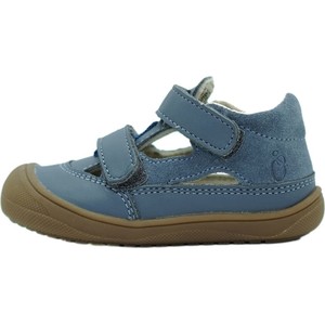 Niebieskie buty dziecięce letnie Lamino z tkaniny na rzepy